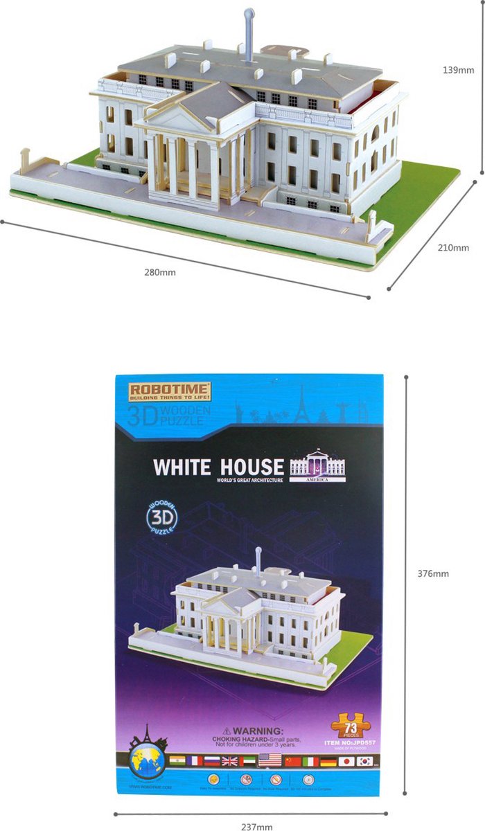 Robotime - World’s Great  Architecture- White House