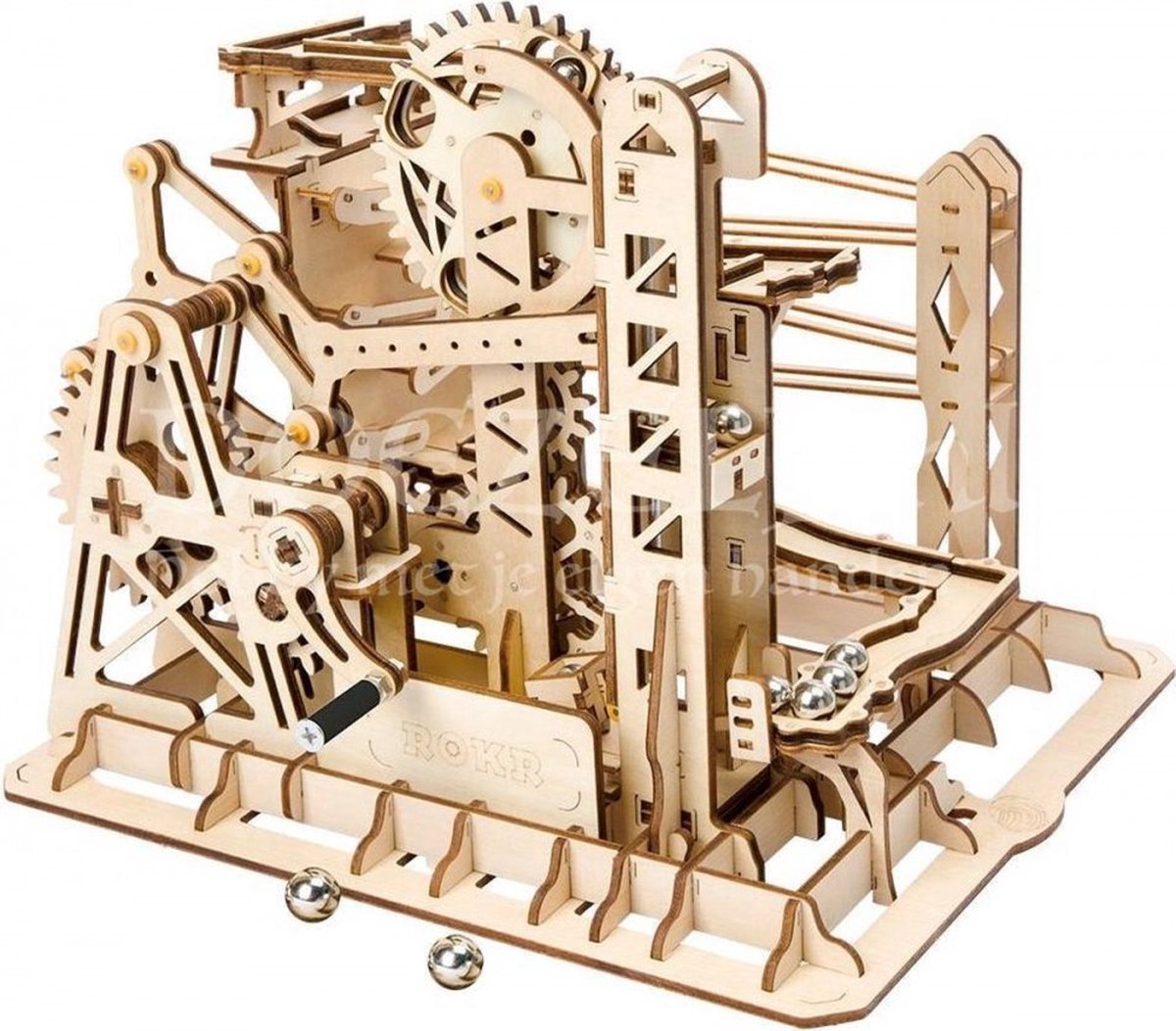 Robotime Marble Run Knikkerbaan - Marble Explorer - Inclusief 10 knikkers - DIY Houten Modelbouw voor Jongeren/Volwassenen - Modelbouwpakket LG503 voor Jong en Oud - 260-Delig