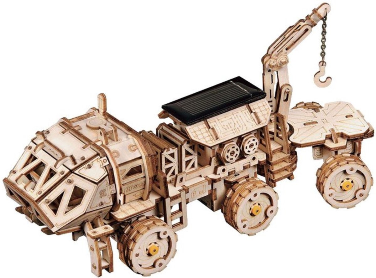 Robotime Navitas Space Rover Modelbouw Bouwpakket Hout 3D Puzzel Tieners Volwassenen