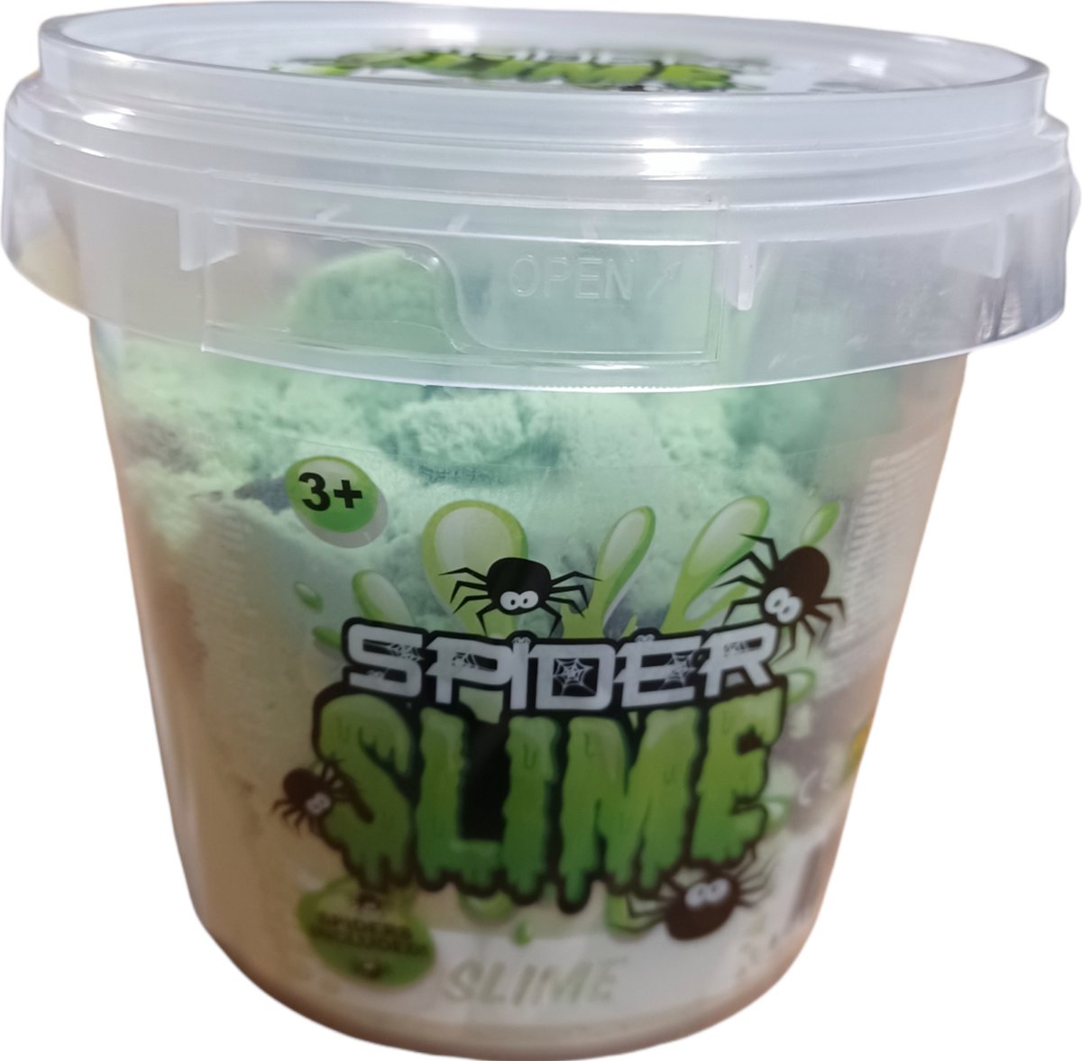 Spider Magic zand 800 gr - Spider slijm -   - met spinnetjes - GROEN