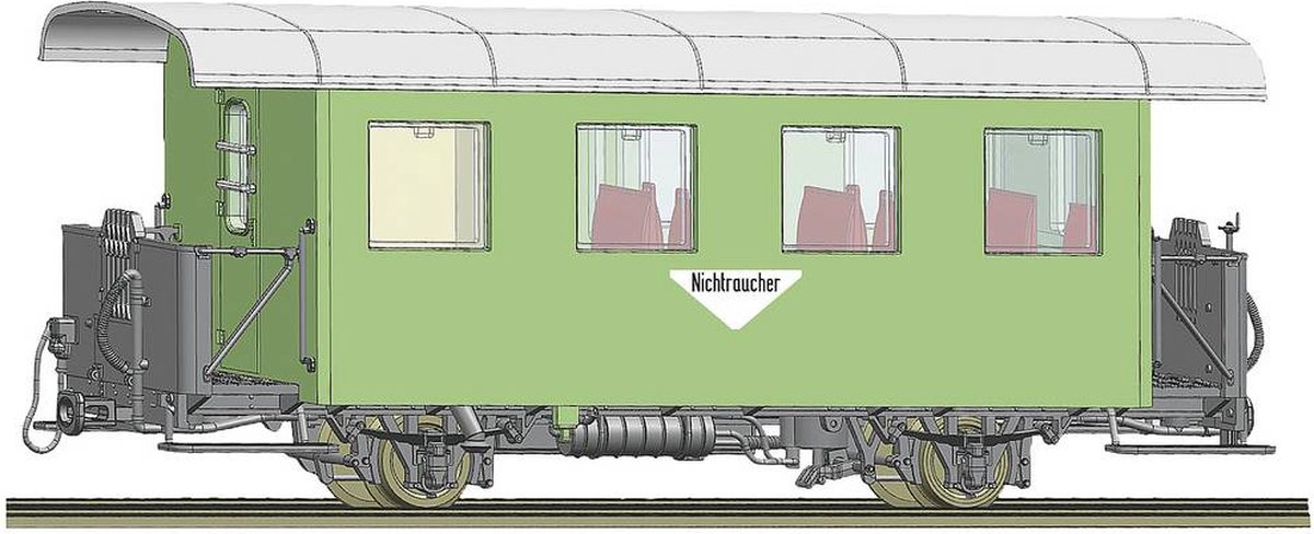 Roco 34100 H0e Spanten wagon van de ÖBB Genus bi/s niet-roken met toilet