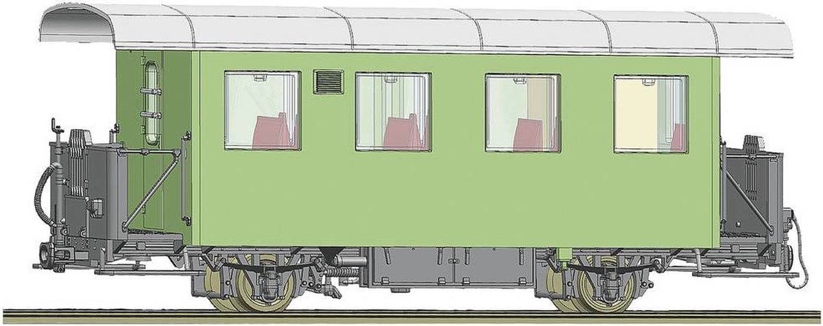 Roco 34102 H0e Spanten wagon van de ÖBB Genus bi/s met toilet