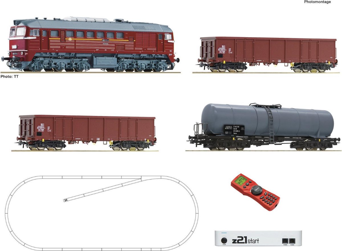 Roco 51331 H0 Digitale z21 startset DR BR 120 met goederentrein