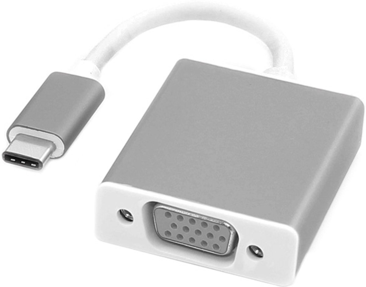 ROLINE 12033200 USB-C VGA Zilver kabeladapter/verloopstukje