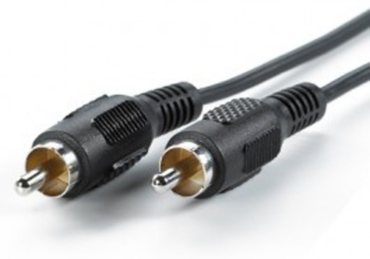 ROLINE RCA Cable, simplex ST/ST, 10m composiet videokabels Zwart