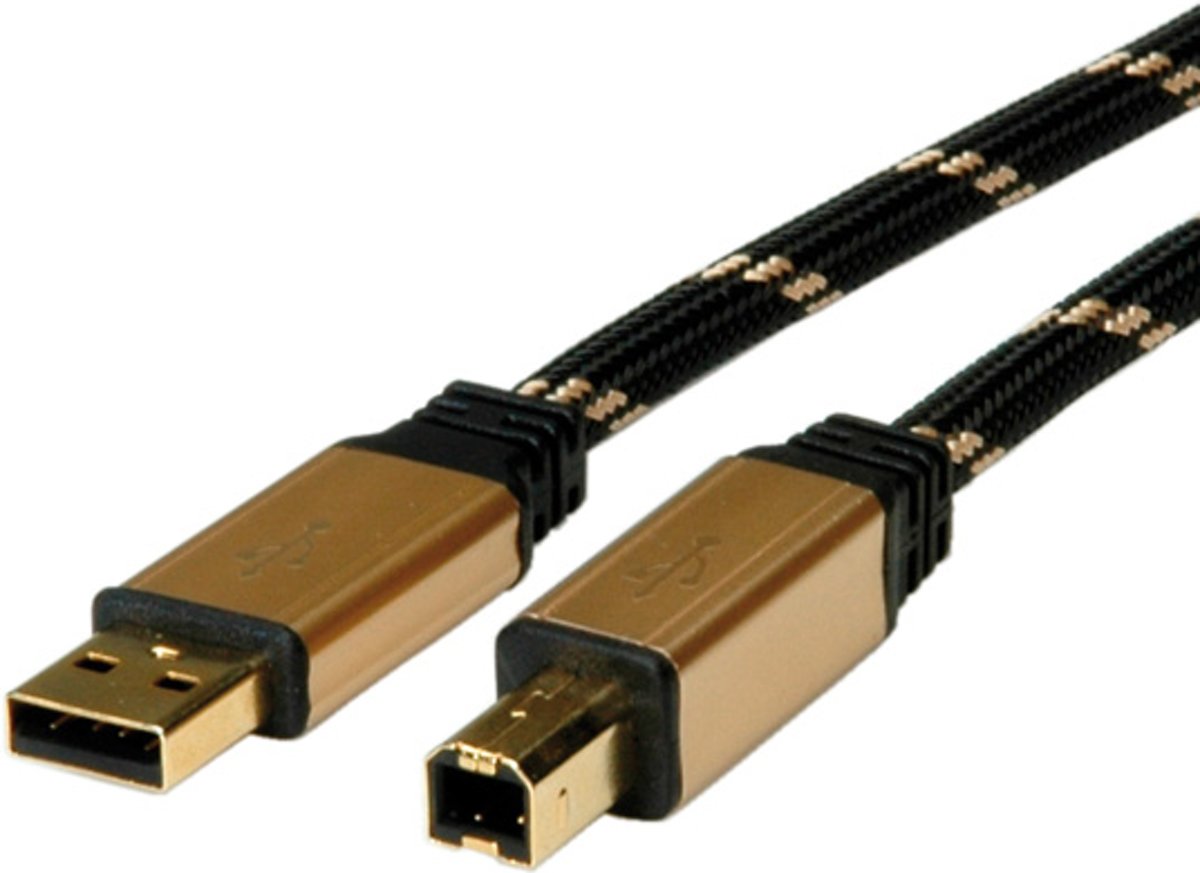 Roline USB naar USB-B kabel - USB2.0 - 4,5 meter