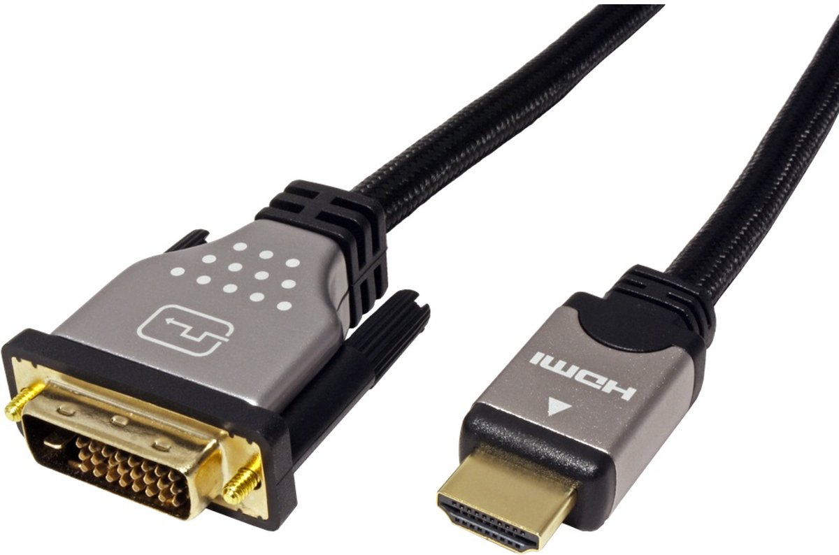 Roline hoge kwaliteit DVI-D Dual Link - HDMI kabel / UL - 5 meter