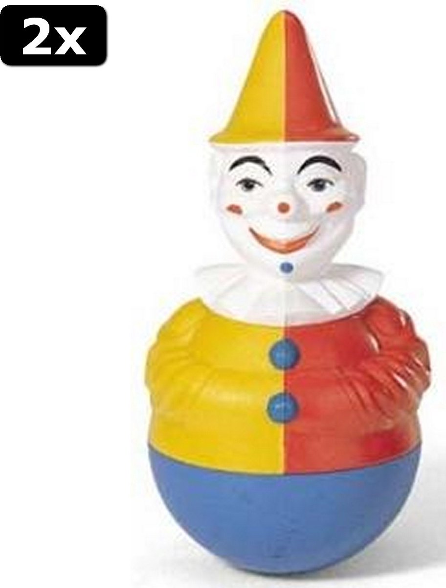 2x Rolly Toys 221141 Roly-Poly Clown met Geluid