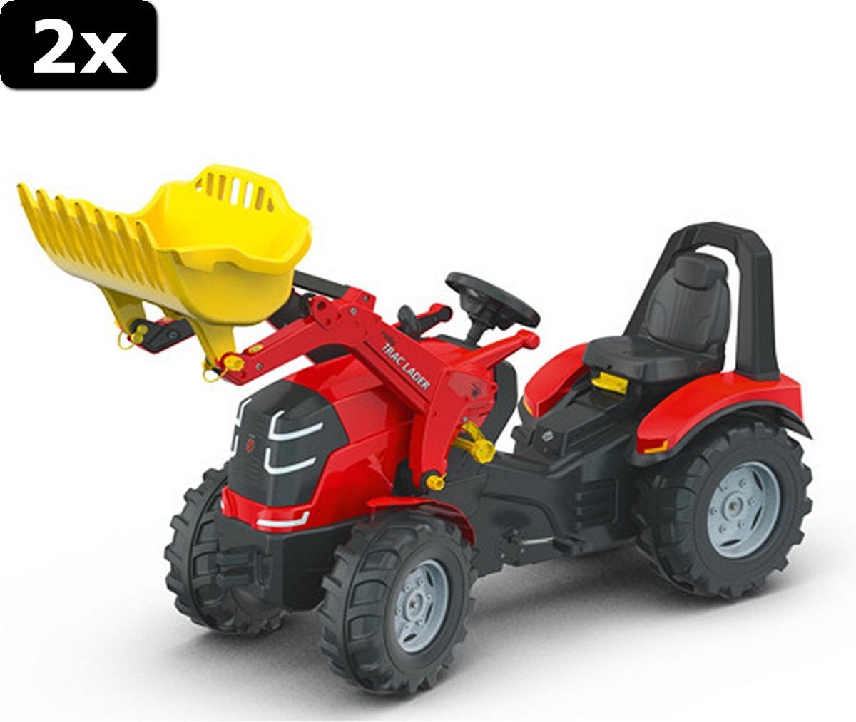 2x Rolly Toys Tractor 651009 X-Trac Premium met Lader 154x56,5x91cm