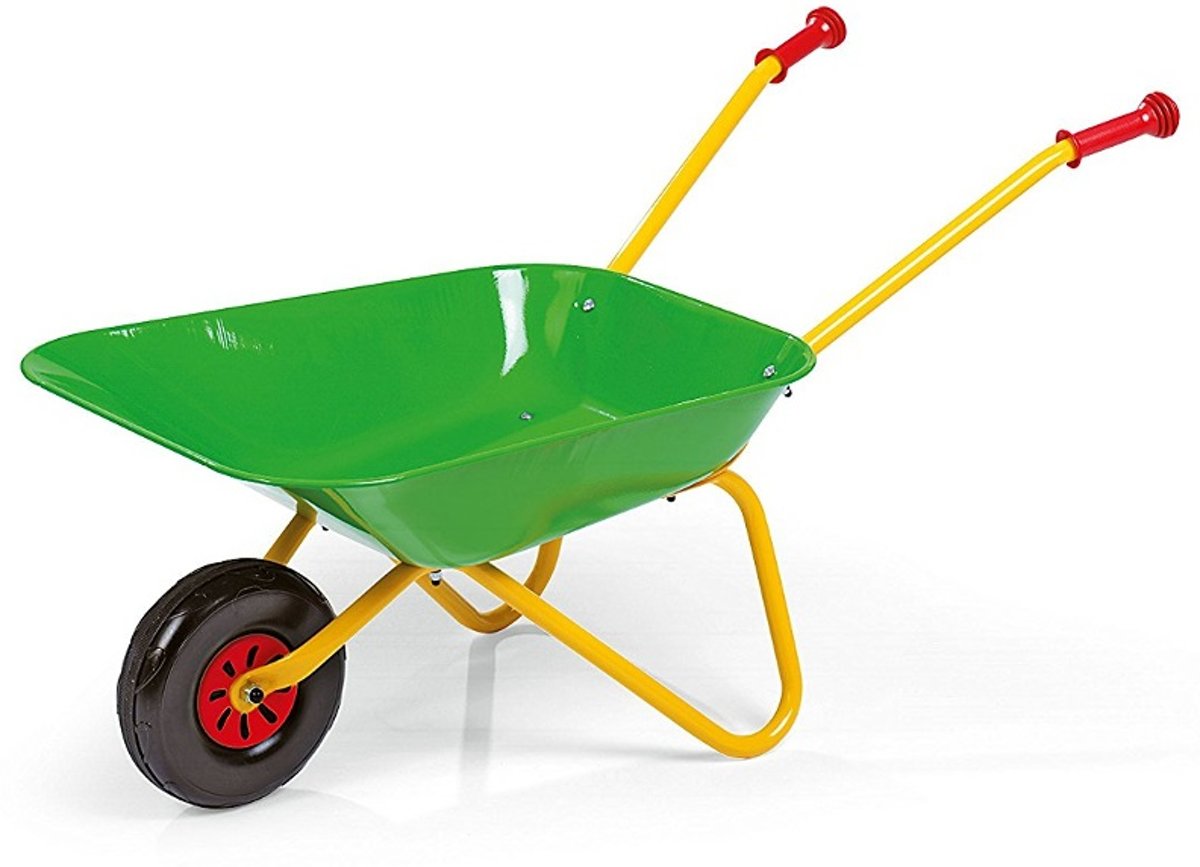 Kinderkruiwagen Rolly Toys, METALEN bak GROEN