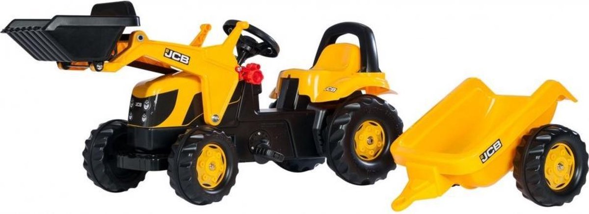 traptractor RollyKid JCB junior geel/zwart