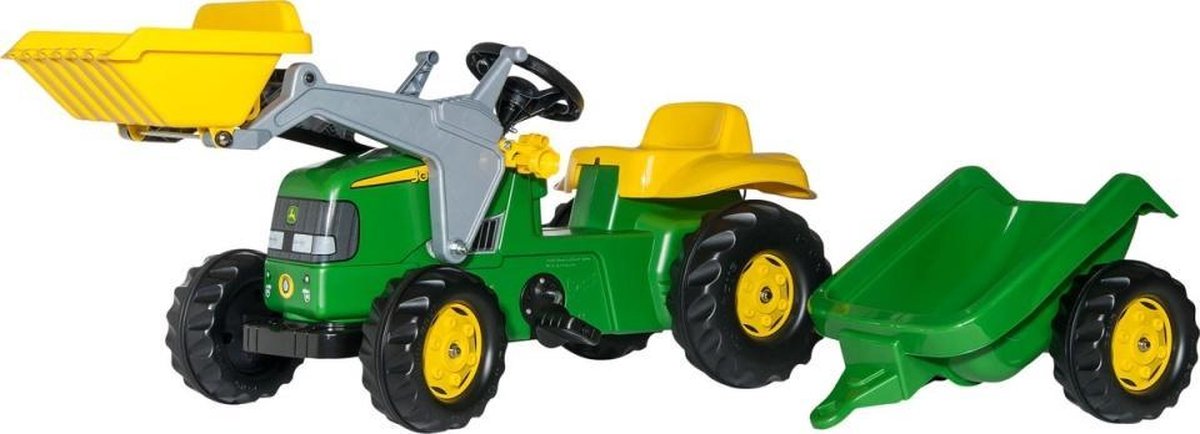 traptractor RollyKid John Deere junior groen