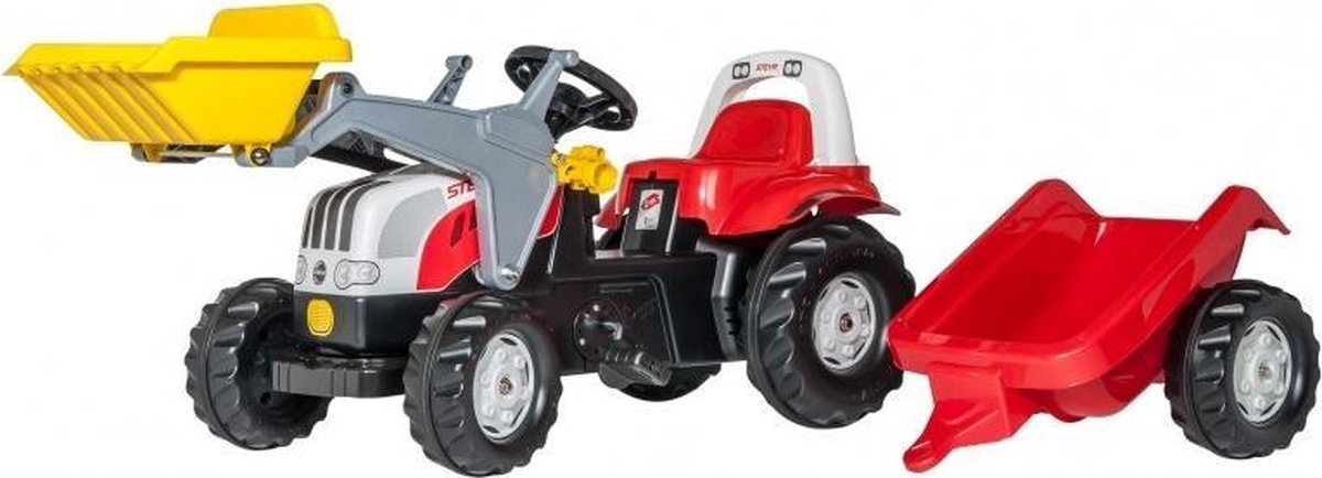 traptractor RollyKid Steyr 6165 CVT junior rood