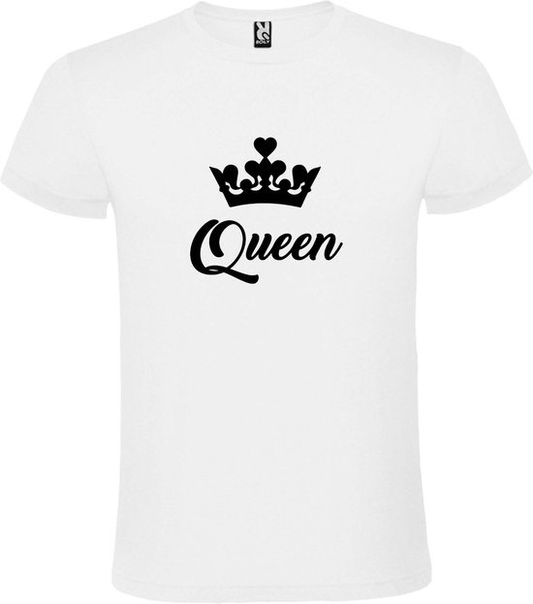 Wit T shirt met print van 