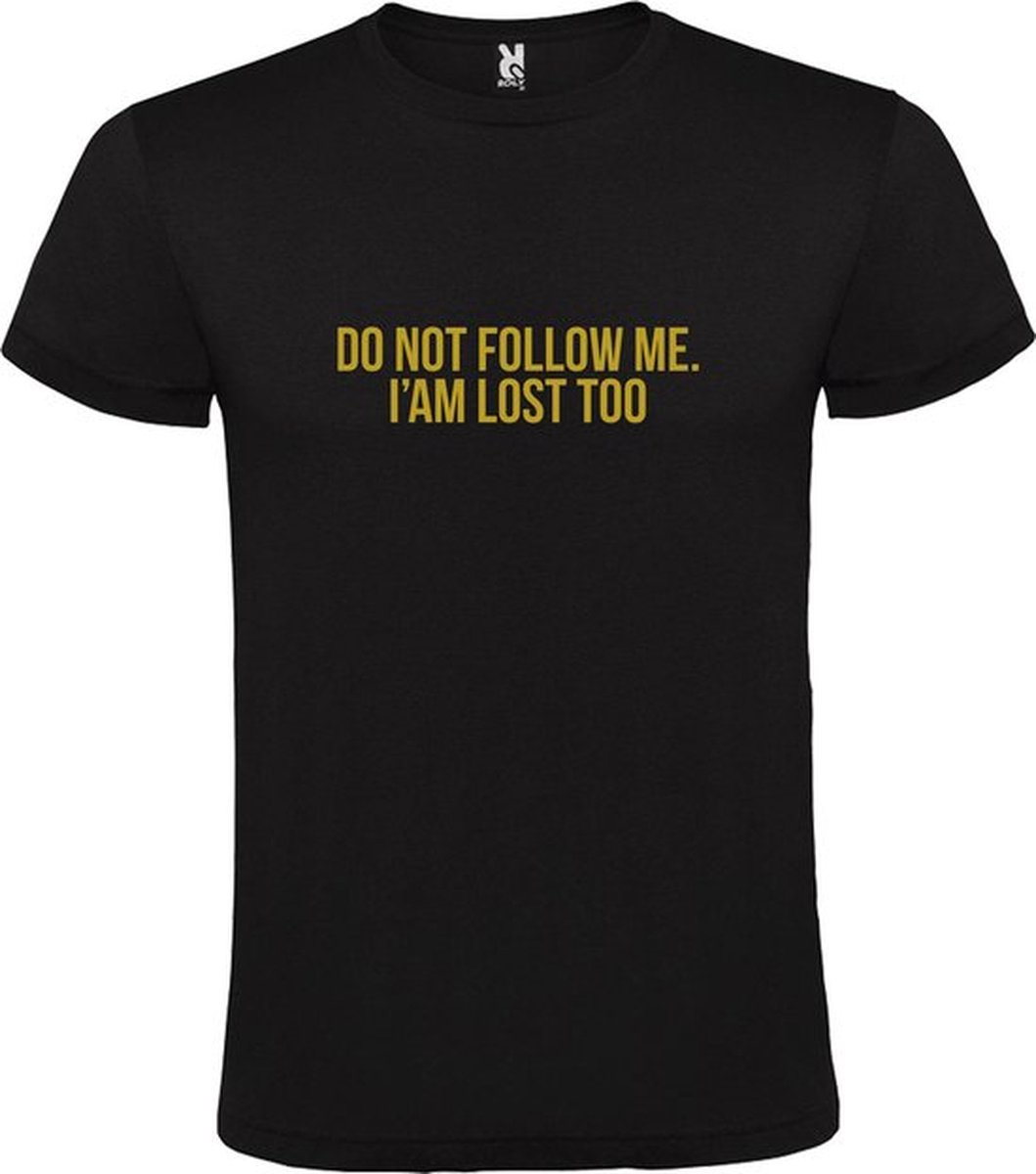 Zwart  T shirt met  print van 