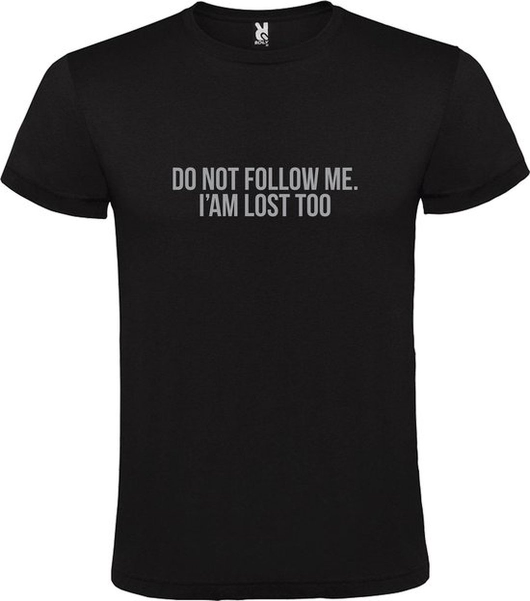 Zwart  T shirt met  print van 