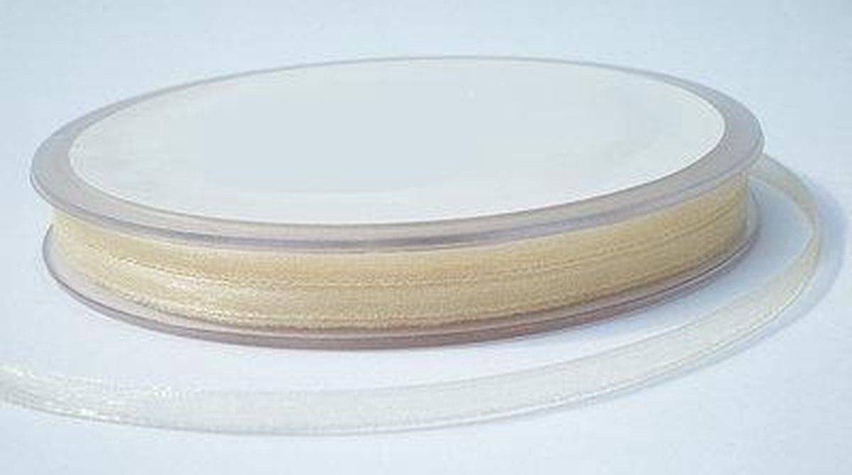 romak organza lint ivory 3mm x 5m