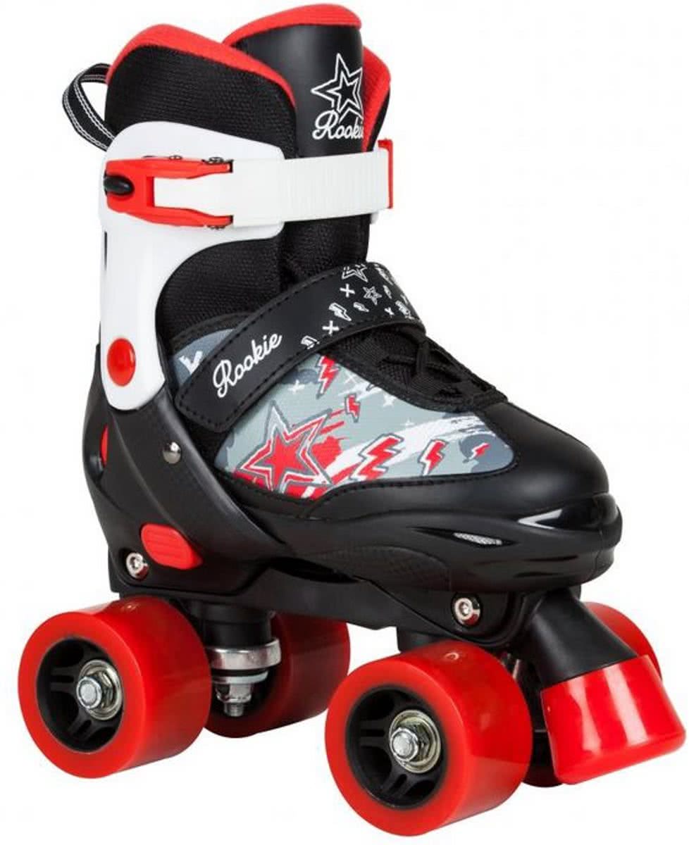 Rookie Adjustable Skate Ace Junior zwart rolschaatsen kids