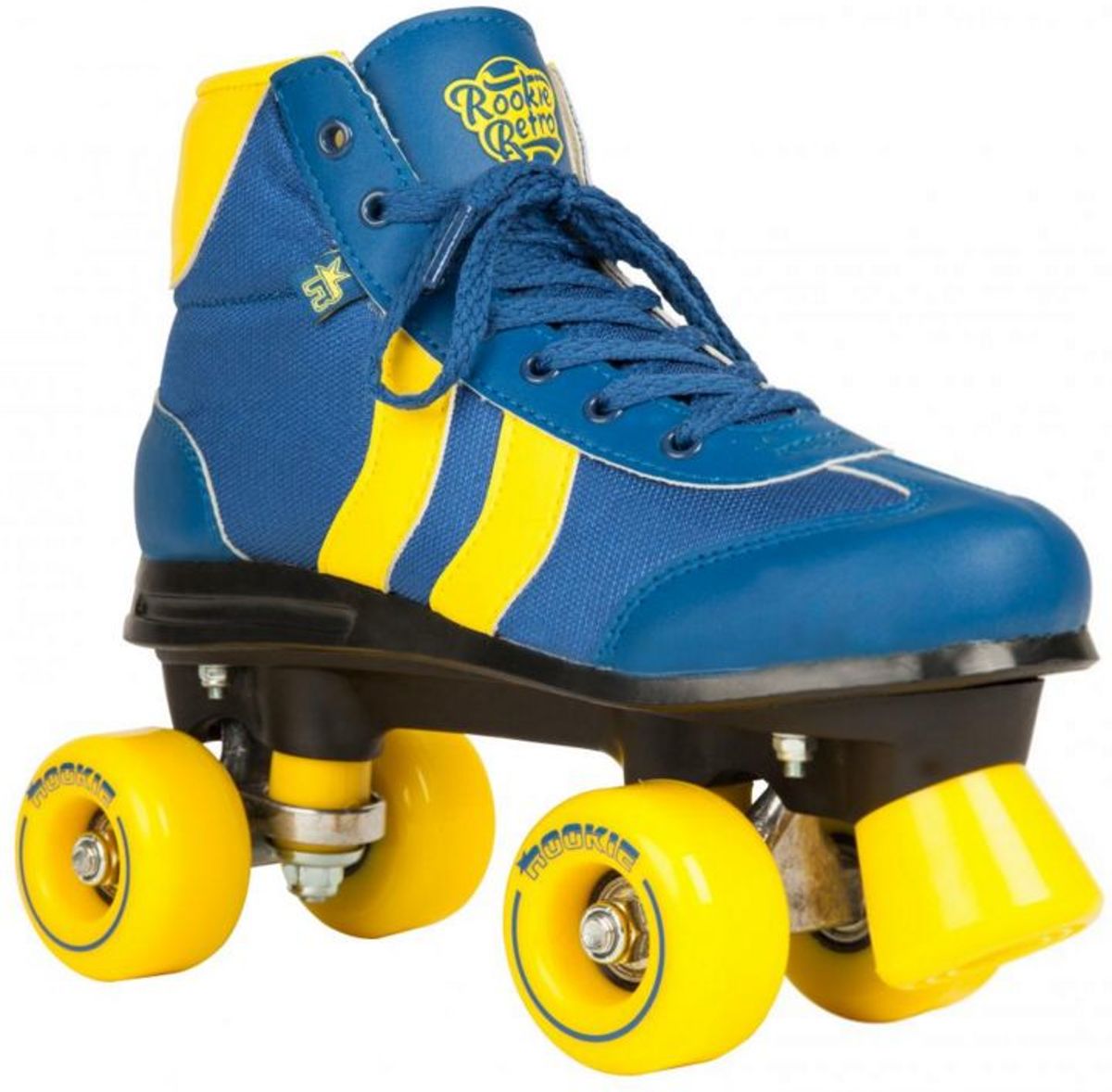 Rookie Retro V2 Rolschaatsen - Kinderen - Blauw/Geel - Maat 35.5