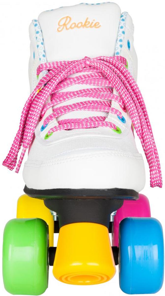 Rookie Rolschaatsen - Forever Rainbow - Kinderen - Maat 34 - Wit/Multi