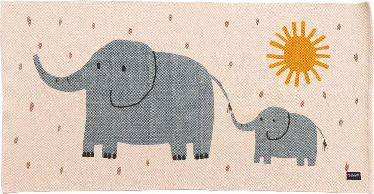   Geweven Vloerkleed Elephants Junior 70 X 140 Cm