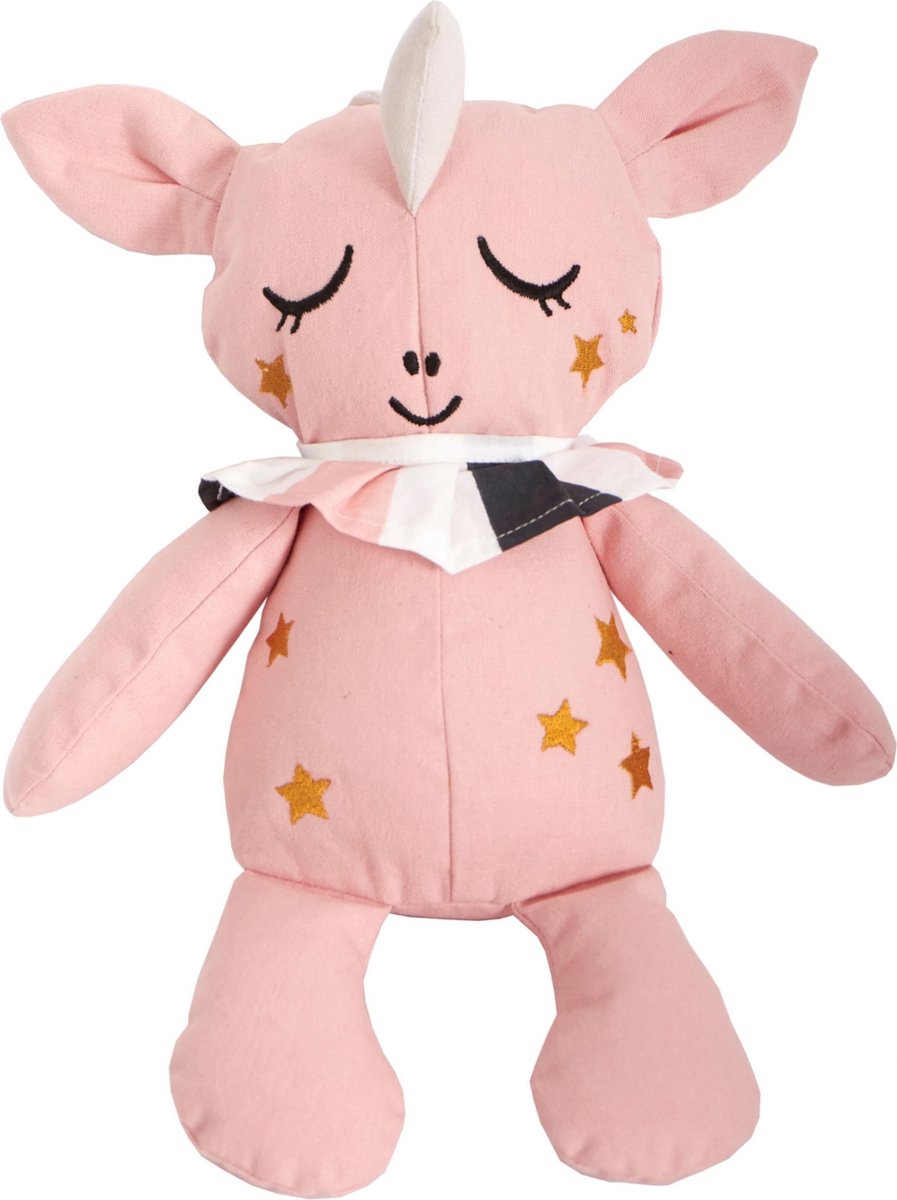 Roommate Knuffeldier Uni The Unicorn Biologisch 40 Cm Roze