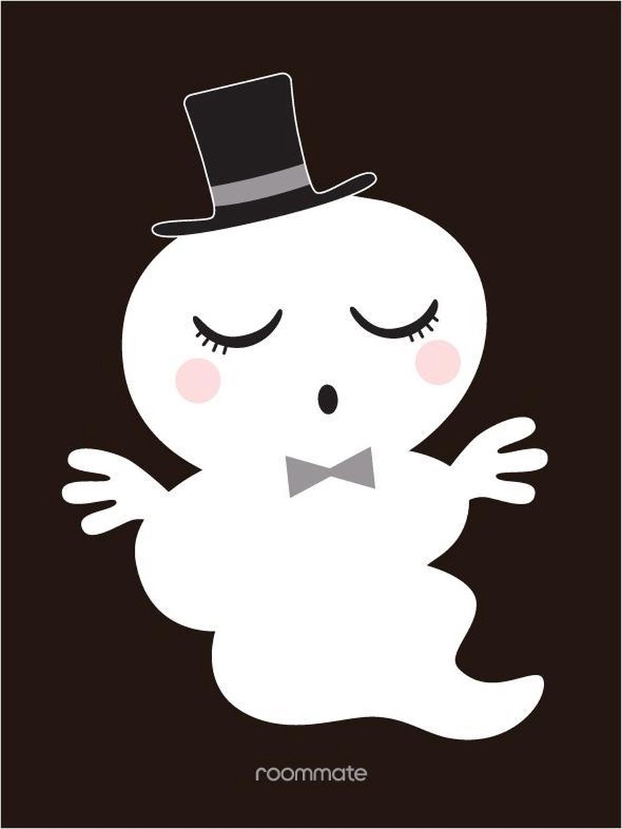   Poster Meneer Spook 30 X 40 Cm Zwart/wit