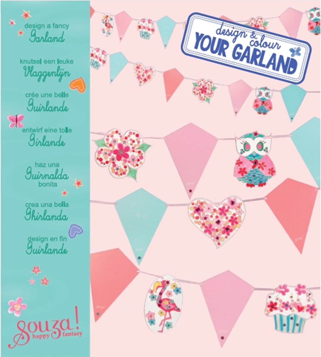 Rose & Romeo Souza Garland ontwerp + kleur kit (4 doosjes)