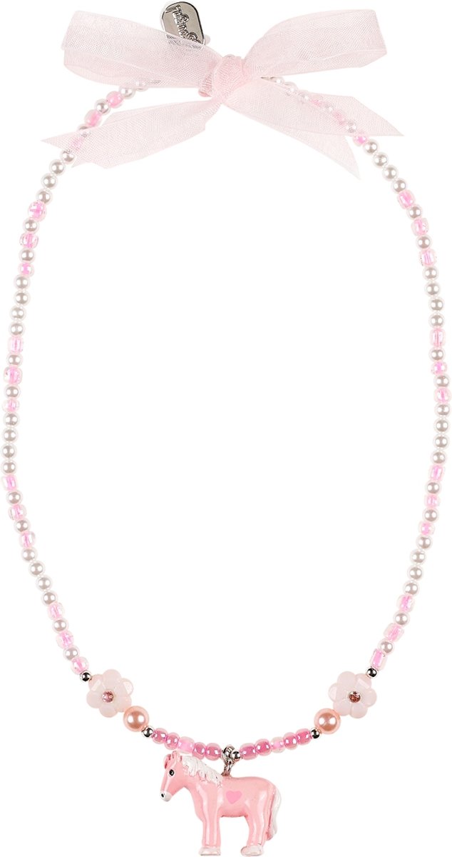 Rose & Romeo Souza Ketting Cira, paard licht roze (1 stuk)