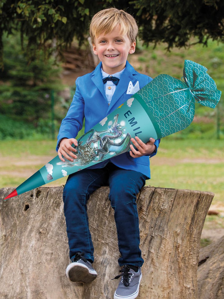 Stoffen bekleding voor doe-het-zelf-schooltas te strijken, turkoois