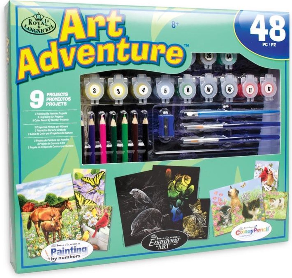 Art Adventure Super Value Set - Schilderen op nr set - 48 delig