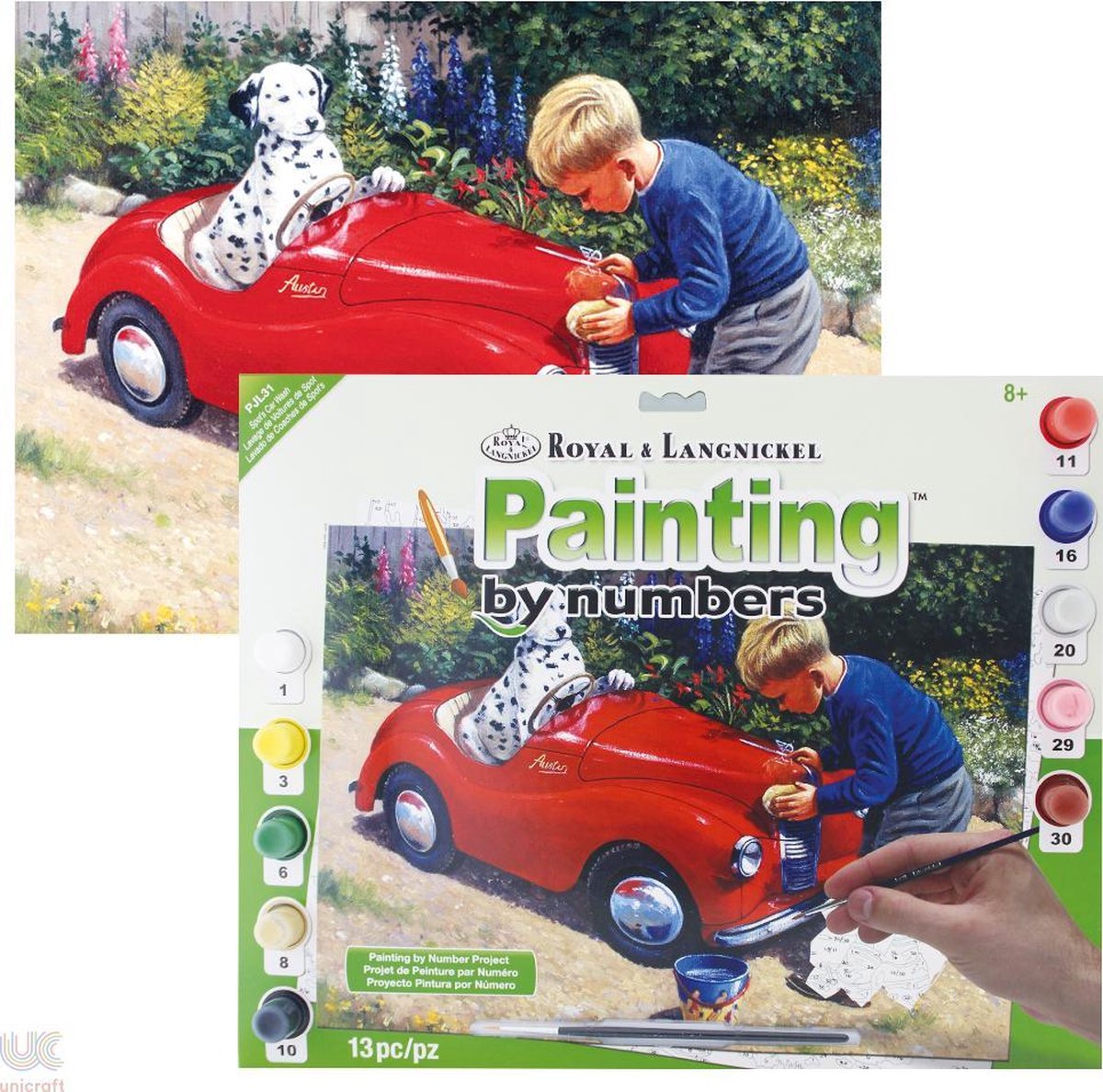 Schilderen op nummer - Paint by numbers - Junior - Spots carwash