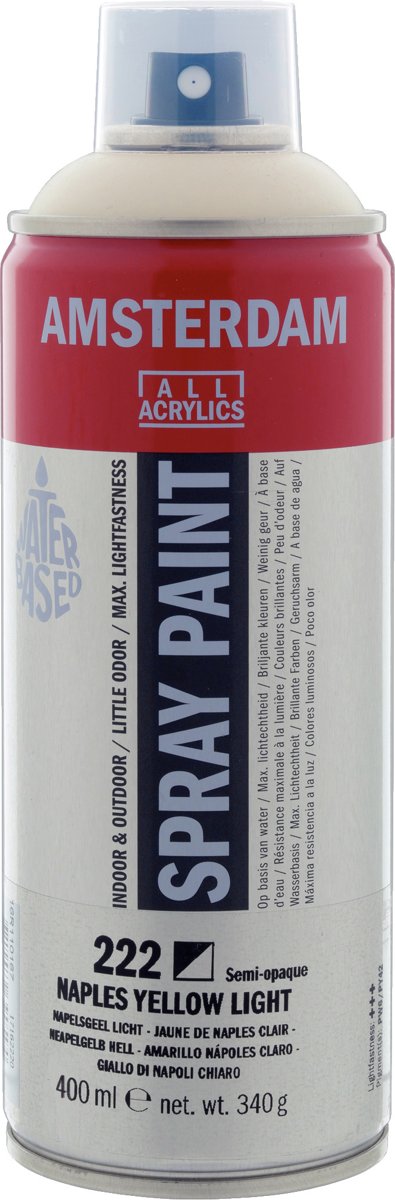 Amsterdam acrylspray 400 ml 222 napelsgeel licht