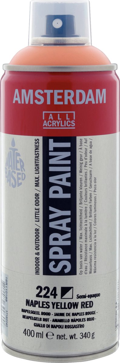 Amsterdam acrylspray 400 ml 224 napelsgeel rood