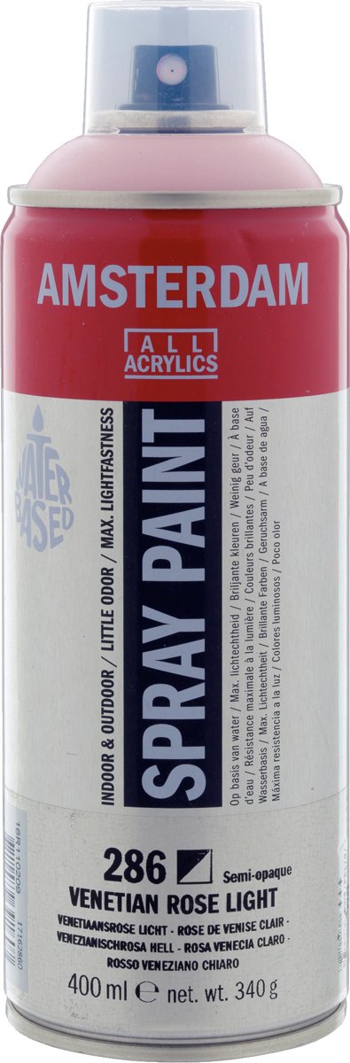 Amsterdam acrylspray 400 ml 286 venitiaansrose licht