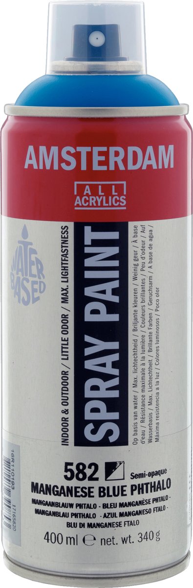 Amsterdam acrylspray 400 ml 582 mangaanblauw phtalo