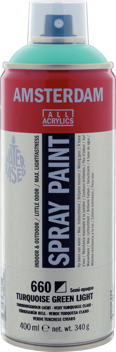 Amsterdam acrylspray 400 ml 660 turkooisgroen licht