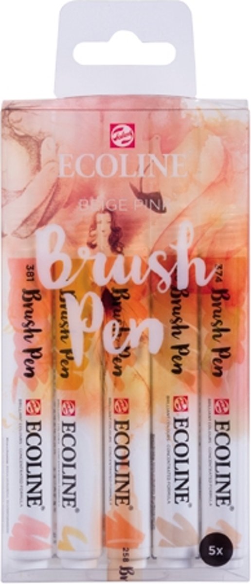 Ecoline brush pen set 5 