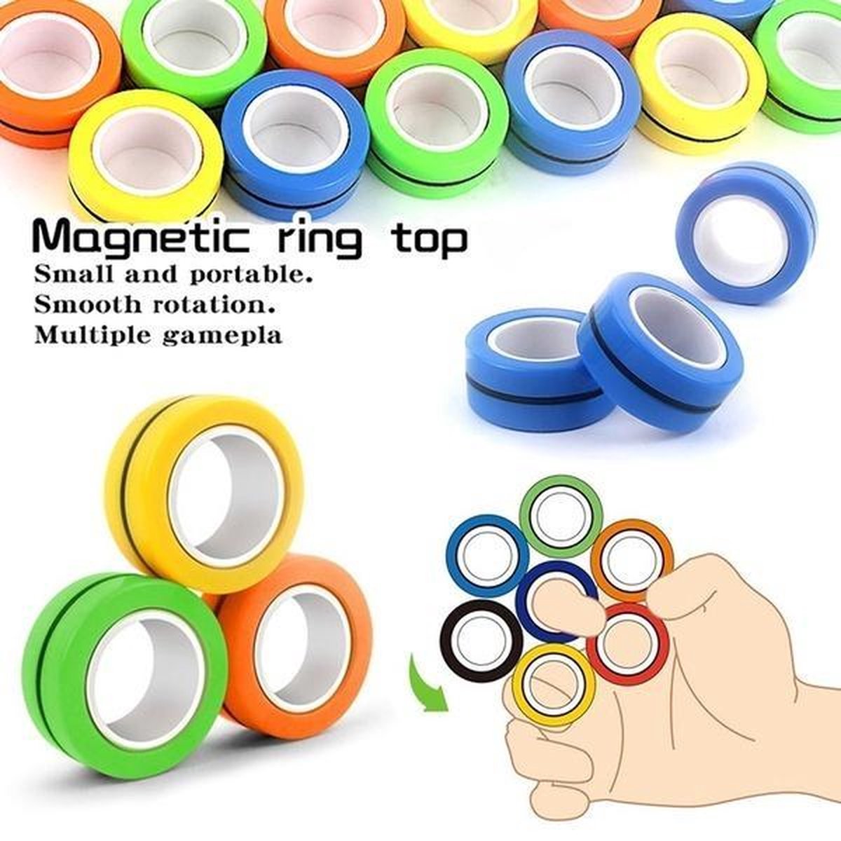 Royal Luxury® Magnetische Ringen - Fidget Toys - Mix Kleuren