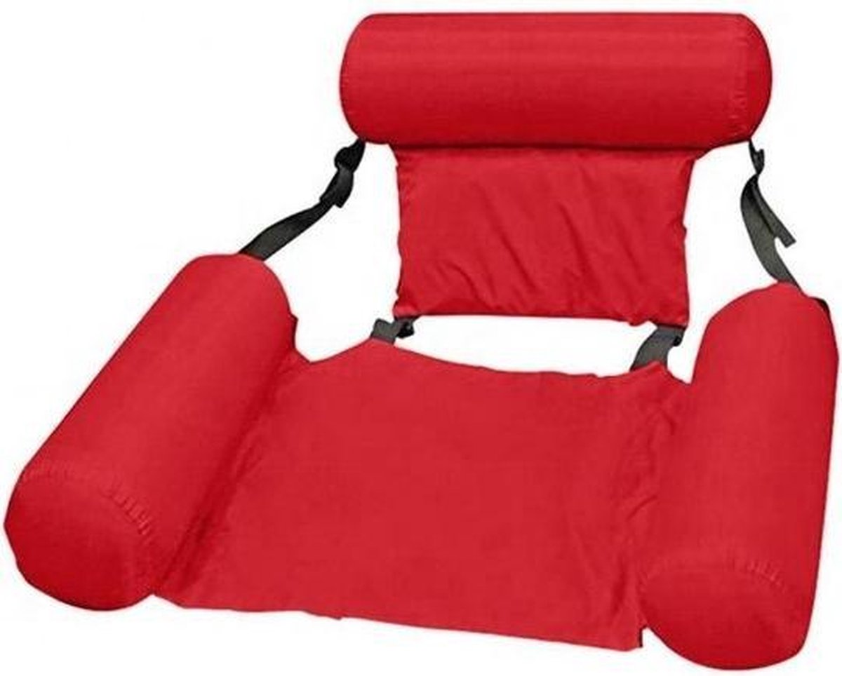 WaterHangmat- Rs&k Waterspeelgoed- Opblaasbare Water zitstoel - Zwembad - Zwembad Lucht bed – Rood