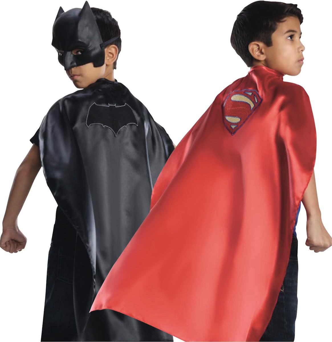 Batman vs Superman™ omkeerbare cape voor kinderen - Verkleedkleding - Maat One Size