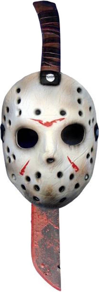 Machete en masker van Jason uit Friday the 13th™ - Verkleedmasker - One size