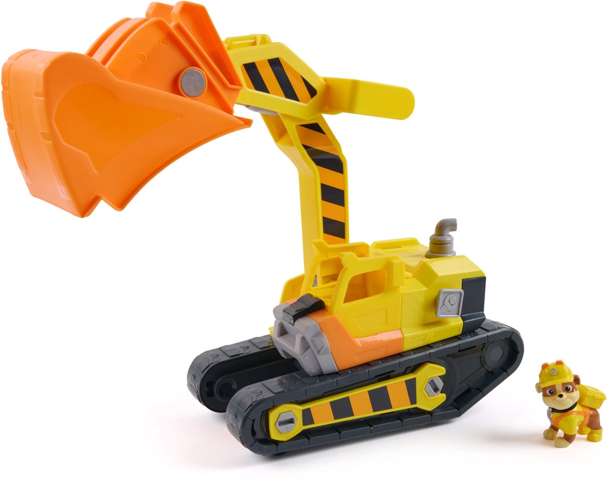 Rubble & Crew Rubbles ultieme bulldozer, speelgoedtruck met actiefiguur, PAW Patrol-speelgoed