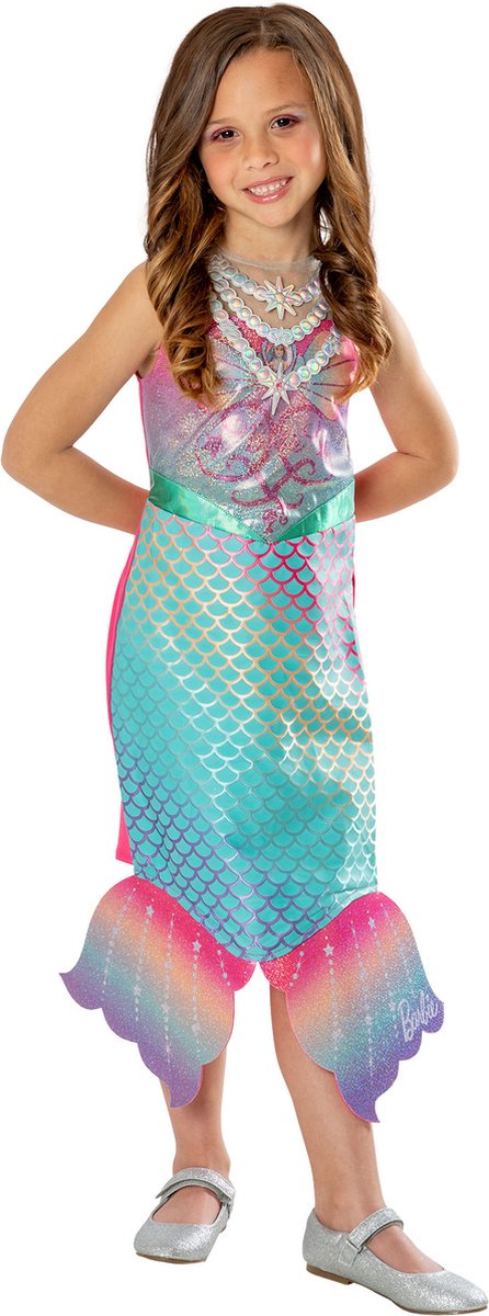 Barbie Kinder Verkleedjurkje Colour Change Mermaid Maat 98-104