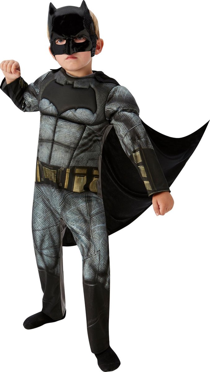 Batman Justice Leageu Deluxe pak- verkleedkostuum voor kinderen 3/4 jaar- Maat Small -3640809