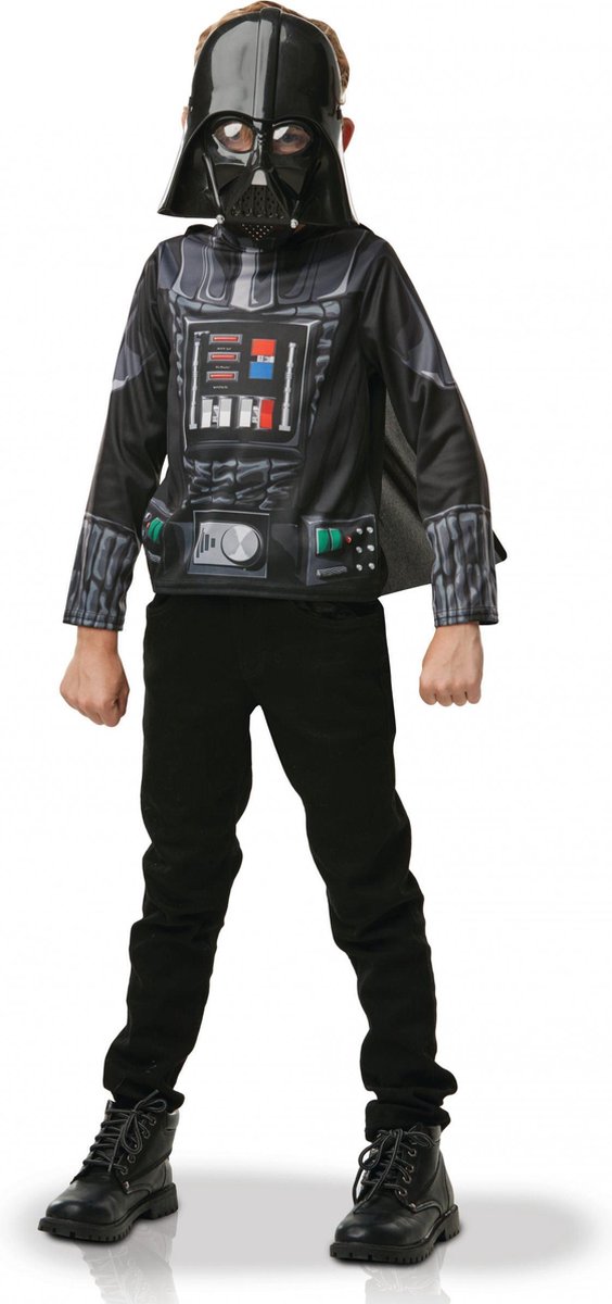 Darth Vader™ t-shirt met cape voor kinderen - Verkleedkleding