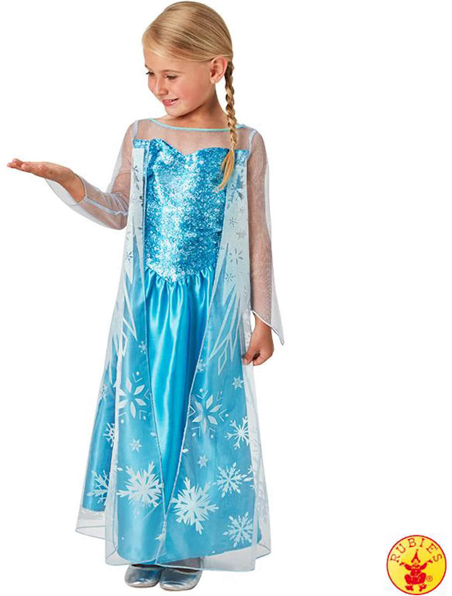 Frozen Elsa Jurk - Kinderkostuum - Maat 104/110