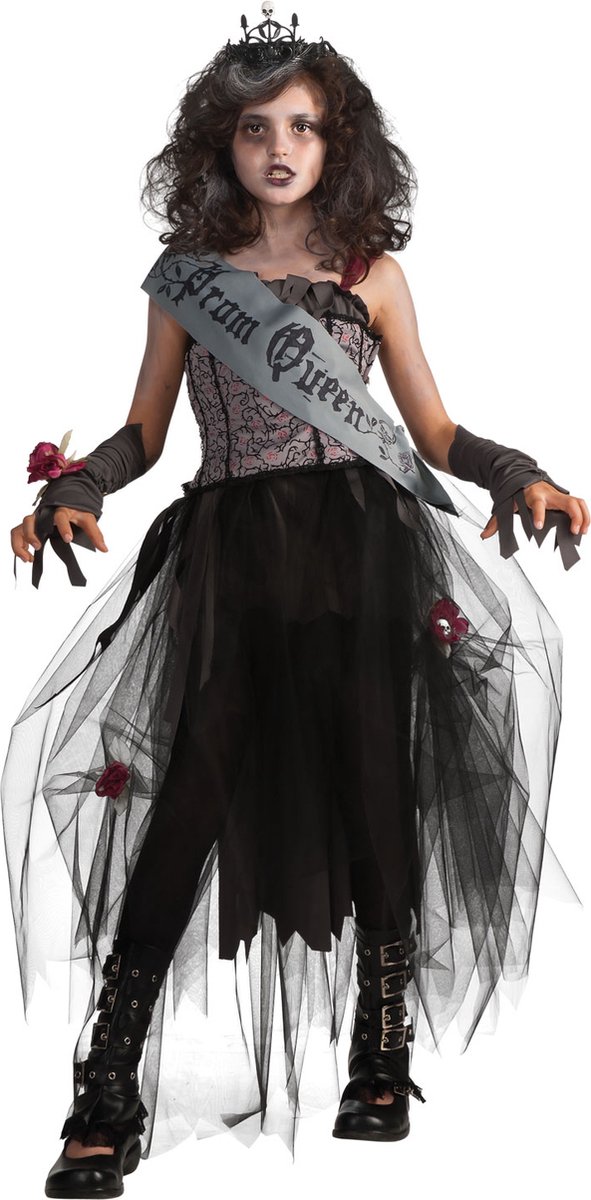 Halloween Kinder Verkleedjurkje Gothic Prom Queen Maat 152-164