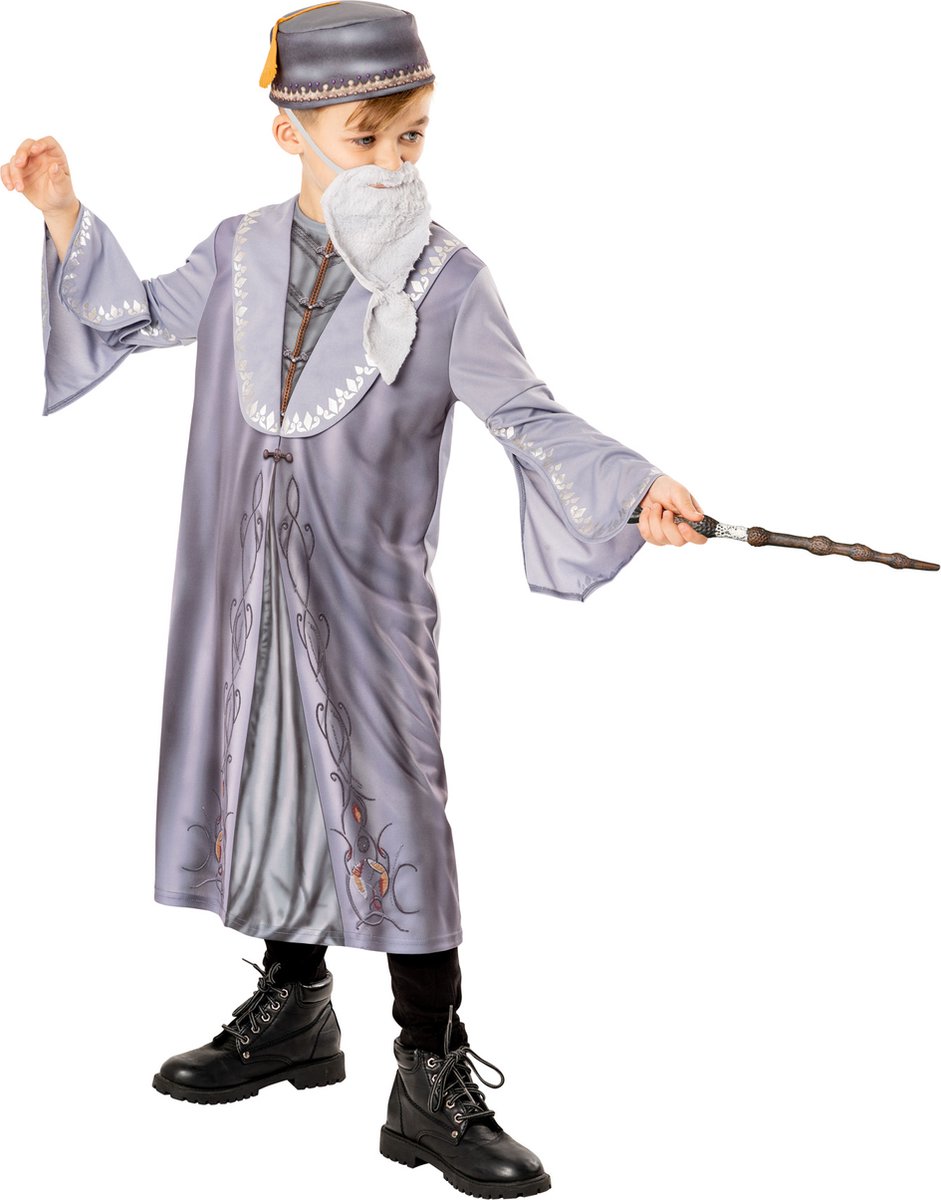 Harry Potter 4-delige Verkleedoutfit Dumbledore MAAT 110-116