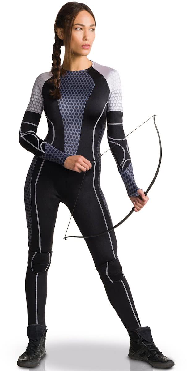 Katniss - Hunger Games™ kostuum voor vrouwen  - Verkleedkleding - Small